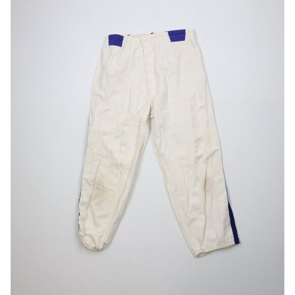 Vtg 50s 60s Mens Medium Distressed Striped Baseball Football Uniform Pants USA